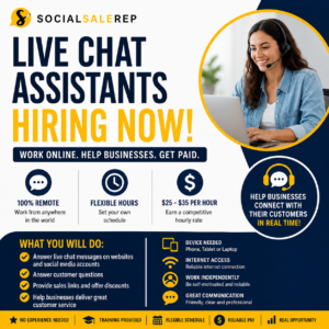 Live Chat Assistant Remote Job Opportunity